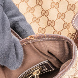 Gucci Monogram GG Canvas Babouska Indy Horsebit Tote Shoulder Bag