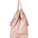 Miu Miu Vitello Lux Shine Leather Tote Satchel Handbag