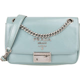 Prada Saffiano Vernice Chain Flap Crossbody Bag