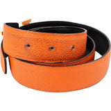 Hermès Bicolor Leather Reversible Gold H Belt (85)