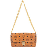 MCM Monogram Visetos Small Flap Chain Shoulder Crossbody Bag
