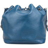 Louis Vuitton Bleu Epi Leather NM Sac Noé Petit Shoulder Bag - vintageandkickz