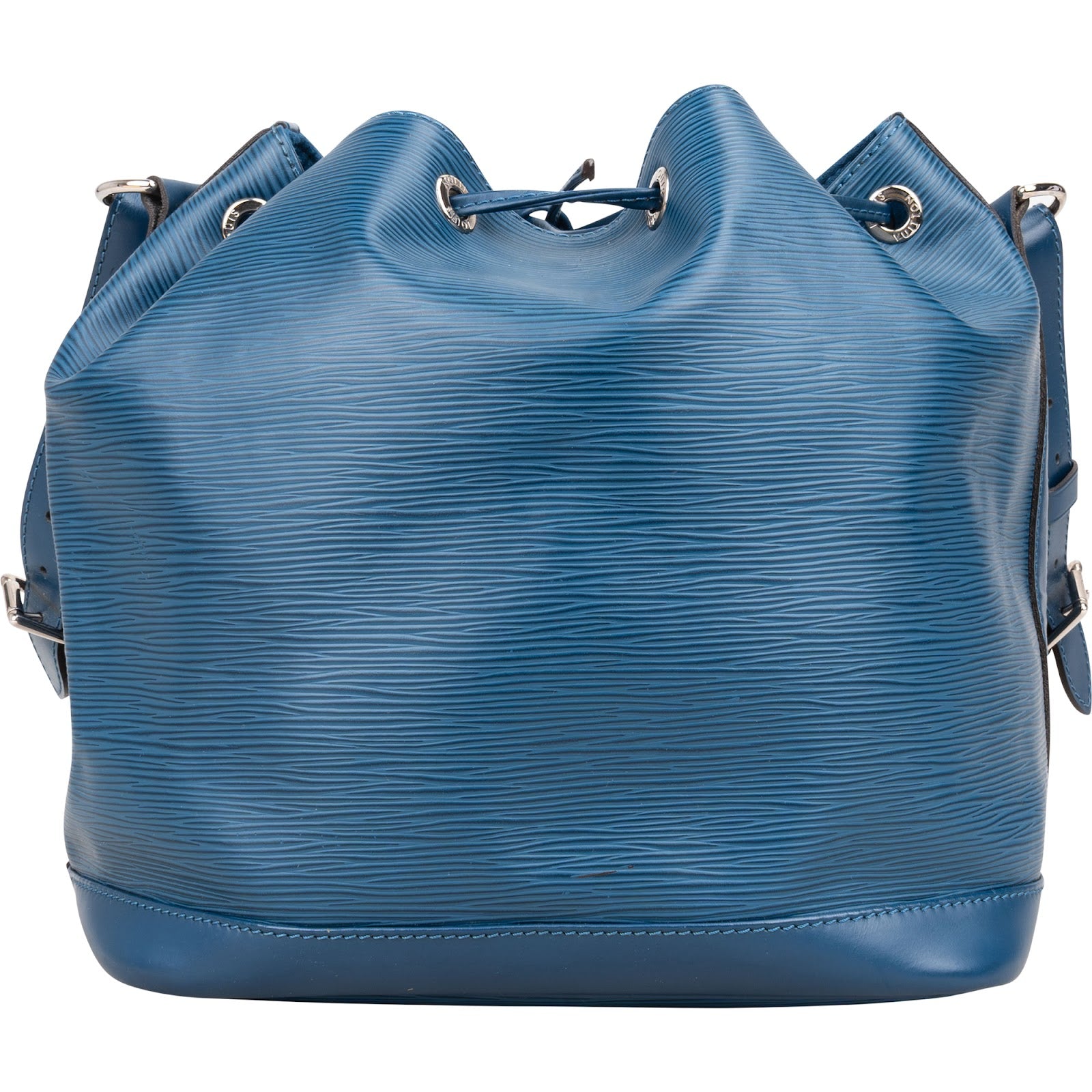 Louis Vuitton Bleu Epi Leather NM Sac Noé Petit Shoulder Bag - vintageandkickz