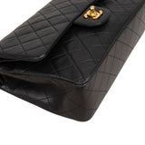 Chanel Quilted Lambskin 24K Gold Medium Double Flap Shoulder Bag