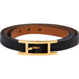 Hermès Black Leather Behapi Belt Triple Tour Bracelet