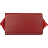 Celine Grained Leather and Suede Trapeze Handbag