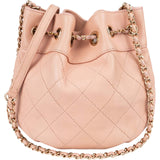 Chanel Quilted Lambskin Small Drawstring Crossbody Bag