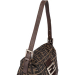 Fendi FF Monogram Baguette Buckle Shoulder Bag - vintageandkickz