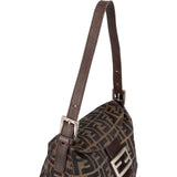 Fendi FF Monogram Baguette Buckle Shoulder Bag - vintageandkickz