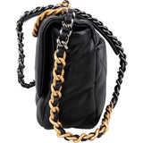 Chanel 19 Quilted Lambskin Leather Single Flap Crossbody Bag
