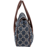 Celine Denim Macadam Monogram Buckle Handbag
