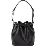 Louis Vuitton Noir Epi Leather Sac Noé Petit Shoulder Bag