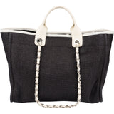 Chanel Denim Deauville Tote Shoulder Bag