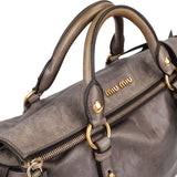 Miu Miu Vitello Lux Leather Bow Handbag
