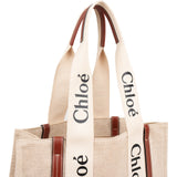 Chloé Canvas Medium Woody Tote Shoulder Bag