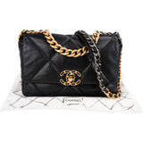 Chanel 19 Quilted Lambskin Chanel Single Flap Crossbody Bag
