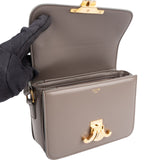 Celine Grey Shiny Calfskin Teen Triomphe Crossbody Bag
