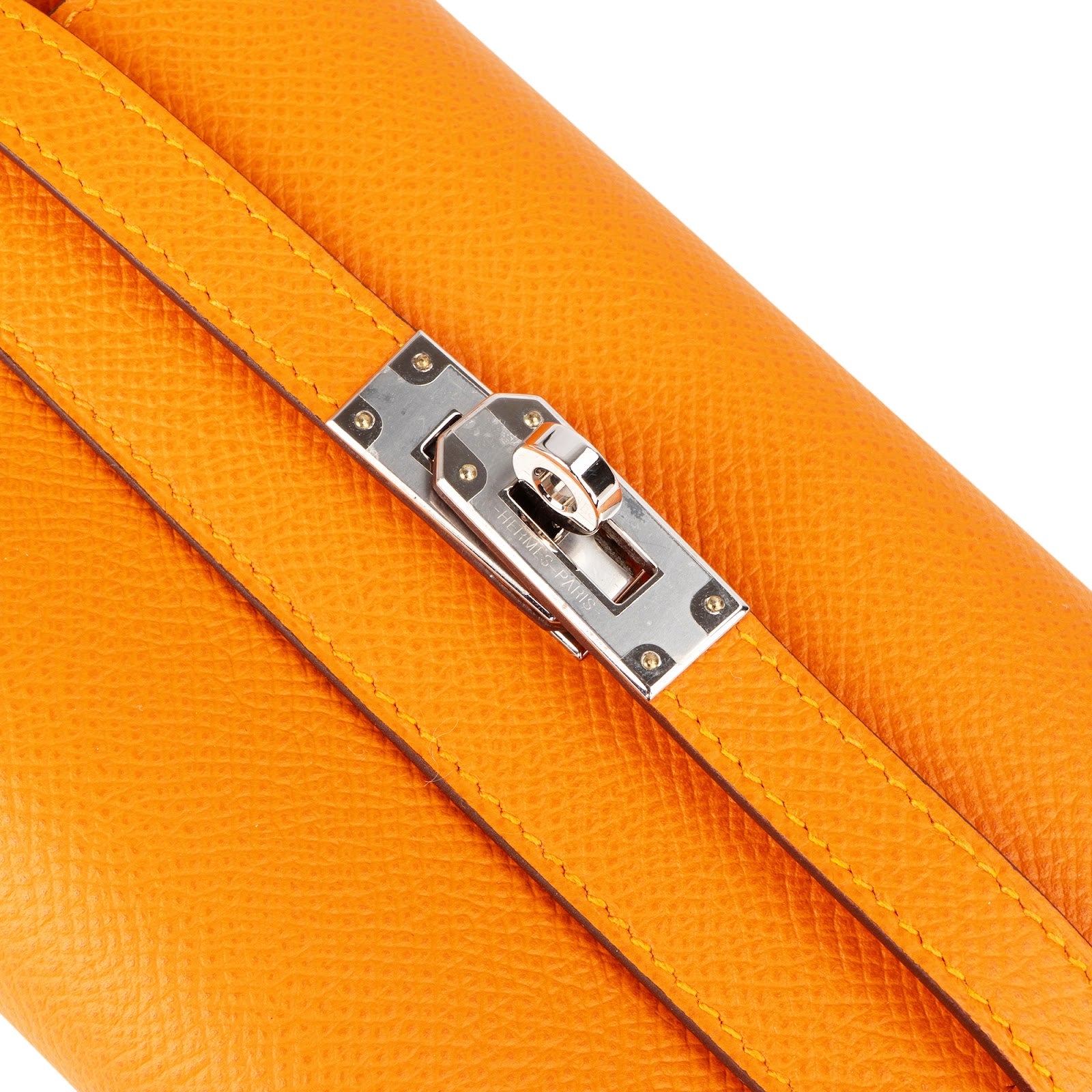 Hermès Epsom Leather Kelly Compact Wallet - vintageandkickz