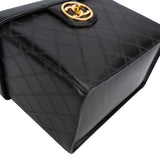 Chanel Jumbo Quilted Lambskin 24K Gold CC Vanity Case Handbag