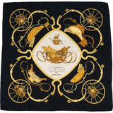 Hermès Springs Carré Silk Carre 90 Scarf Tuch