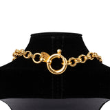 Chanel Twisted CC Medallion Golden 1993 Chain Necklace (72)
