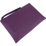 Bottega Veneta Purple Intrecciato Leather Clutch Bag