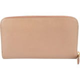 Prada Saffiano Leather Zip Around Wallet