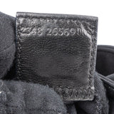 Fendi Black Cotton Baguette Buckel Shoulder Bag