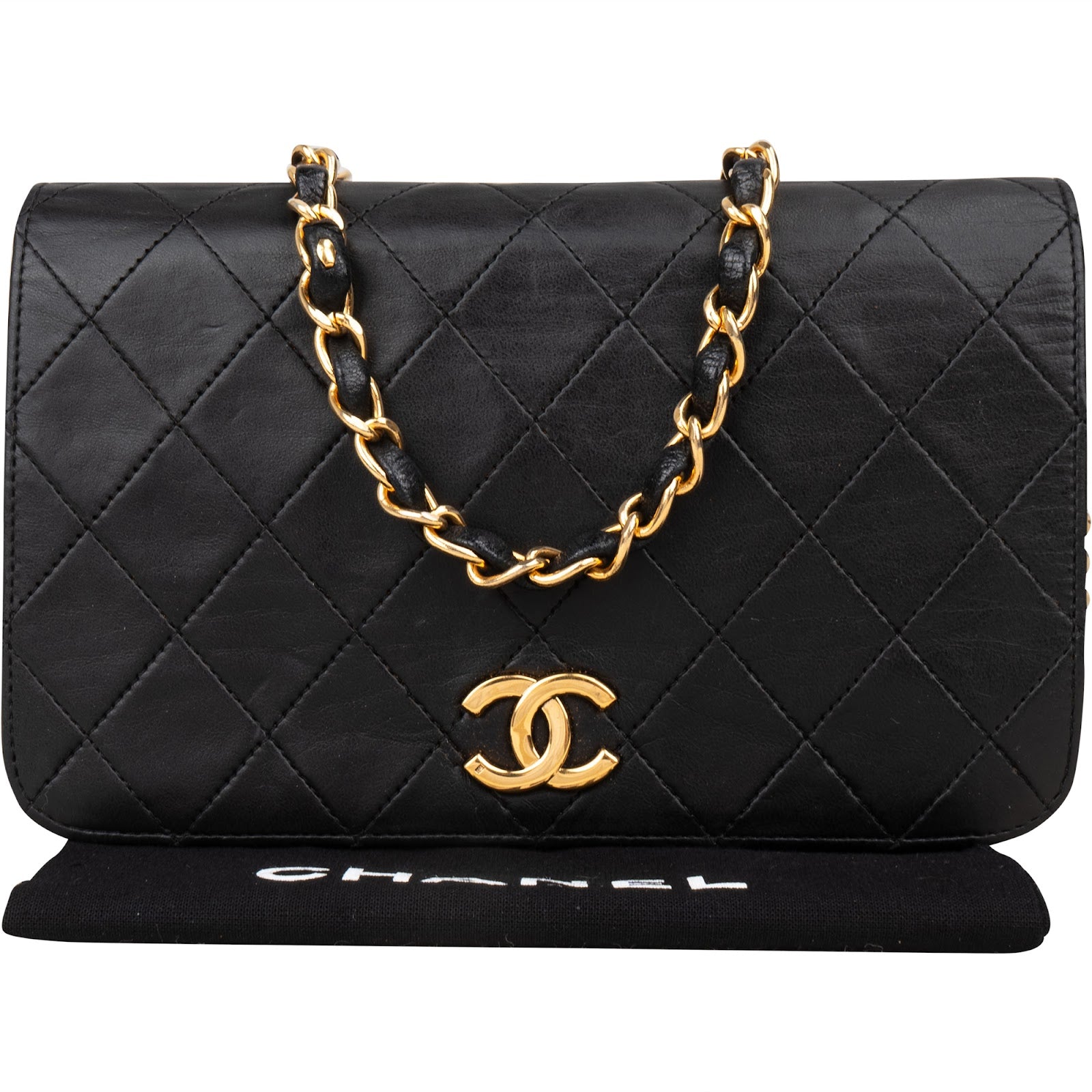 [🔄️B14 / F15] Chanel Quilted Lambskin Medium Double Flap Crossbody Bag - vintageandkickz