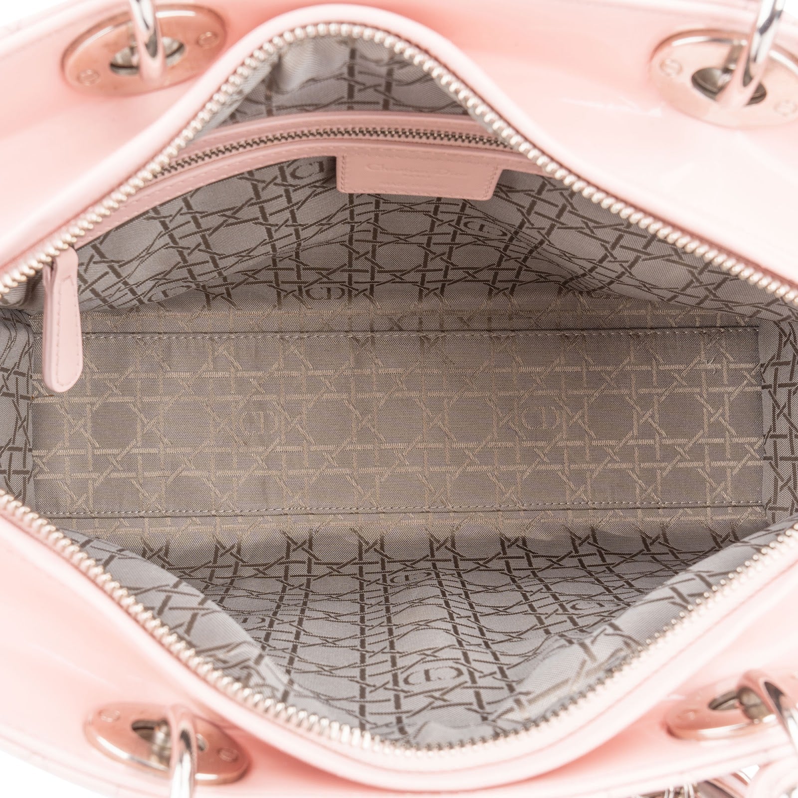 Christian Dior Quilted Patent Leather Lady Dior Handbag xx neuwertig - vintageandkickz