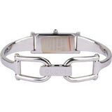 Gucci Silver Tone 1500L Horsebit Bangle Woman Watch