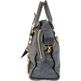 Balenciaga Blue Leather Classic City Handbag