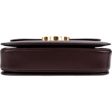 Celine Burgundy Classic Boxcalf Leather Triomphe Crossbody Bag