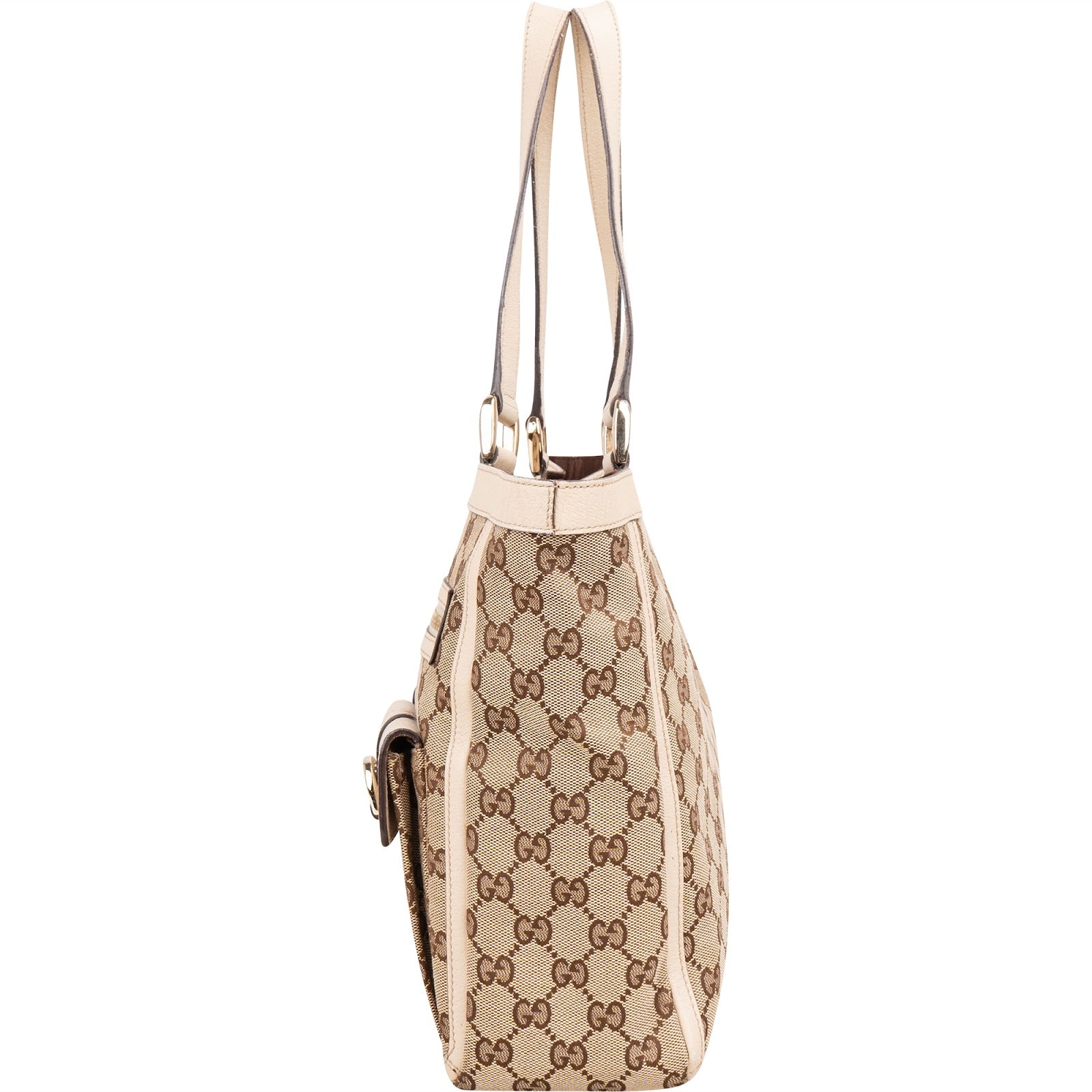 [🔄️B20 / F30] Gucci Monogram GG Canvas Abbey Tote Shoulder Bag - vintageandkickz