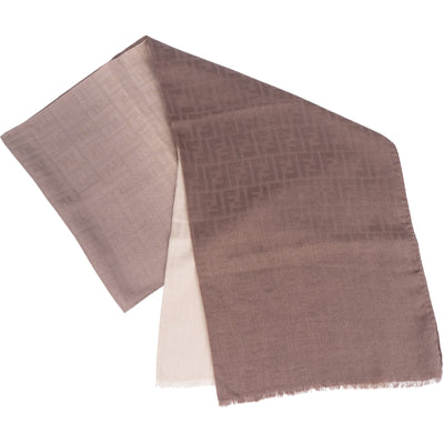Fendi Silk Monogram FF Logo Schal Scarf - vintageandkickz