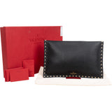 Valentino Garavani Grained Calfskin Rockstud Envelope Clutch