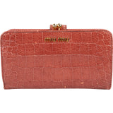 Miu Miu Cocco Craquelé Leather Kisslock Wallet