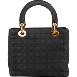 Christian Dior Quilted Nylon Lady Dior Handbag