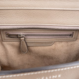 Céline Taupe Grained Calfskin Luggage Handbag