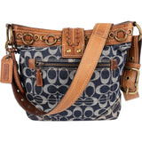 Coach Monogram Signature Denim Crossbody Bag