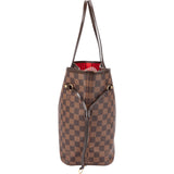Louis Vuitton Monogram Damier Ebene Canvas Neverfull MM Shoulder Bag