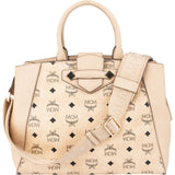 MCM Monogram Visetos Canvas Essential Studs Handbag