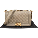 Chanel Caviar Leather Medium Boy Shoulder Bag