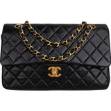 Chanel Quilted Lambskin 24K Gold Medium Double Flap Shoulder Bag