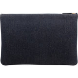 Chanel Tweed Glitter Denim CC Clutch