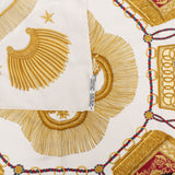 Hermès Plis et Cannes Silk Carre 90 Scarf Tuch