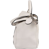 Loewe White Leather Puzzle Large Shoulder Bag