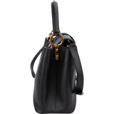 Louis Vuitton Noir Taurillon Leather Capucines MM Handbag