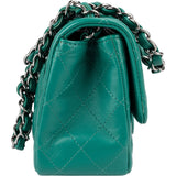Chanel Quilted Lambskin Mini Rectangular Single Flap Crossbody Bag