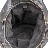 Gucci Black Leather Indy Bamboo Shoulder Bag